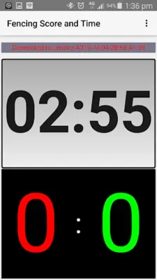 Fencing score and time android App screenshot 1